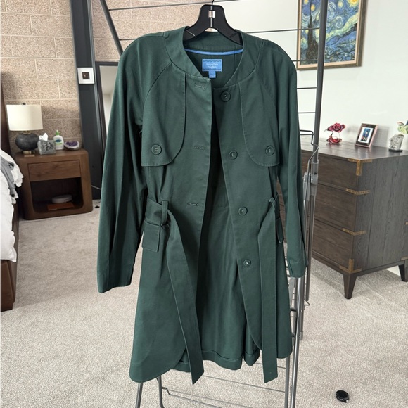 Simply Vera Vera Wang Jackets & Blazers - Simply Vera Vera Wang Dark Green Vintage Coat